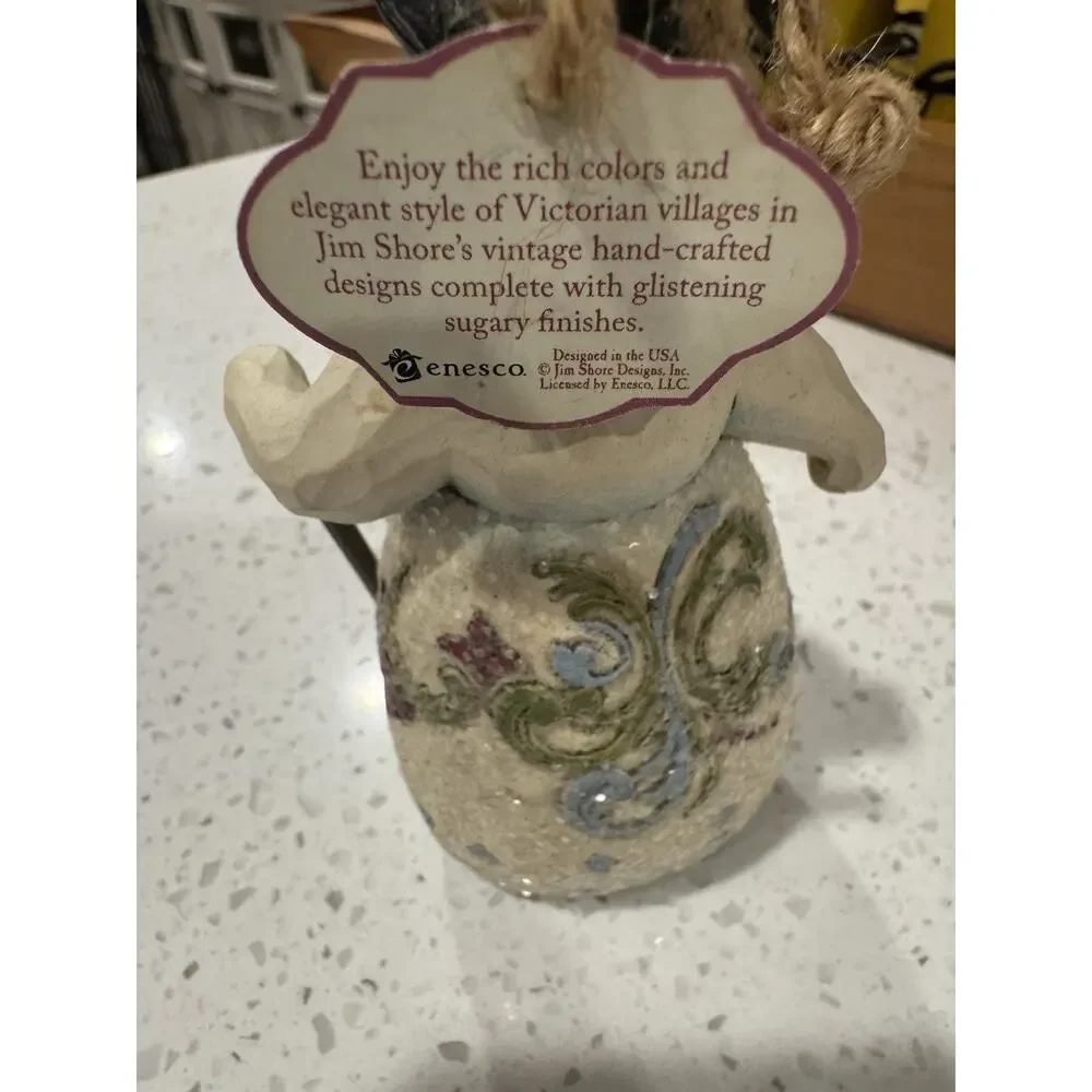 Jim Shore Victorian Snowman Figurine Hand Painted Resin 6in Christmas